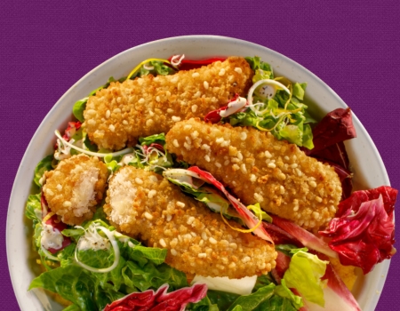 Crunchy Tenders in a Caesar salade​